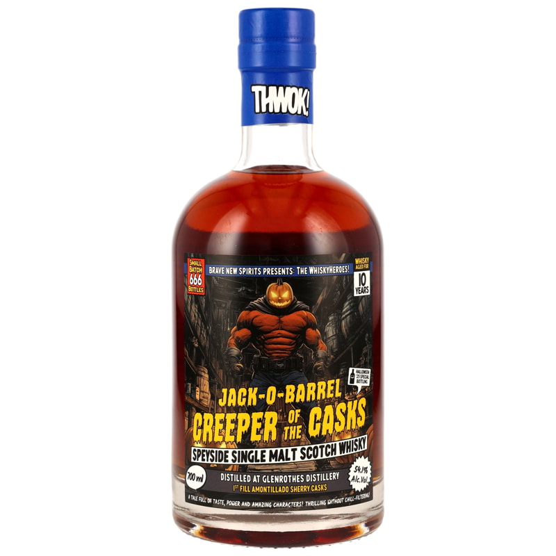 Glenrothes Jack-o-Barrel: Creeper of the Cask 10 Year Old, Amontillado Sherry Cask, Batch No. 666, 2014, Brave New Spirits Ltd, 54.1%