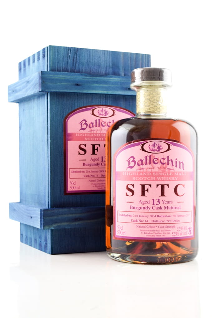 Ballechin 13 Year Old 2004/2017 SFTC Burgundy Matured Cask # 14 52.9% vol. 0.5l