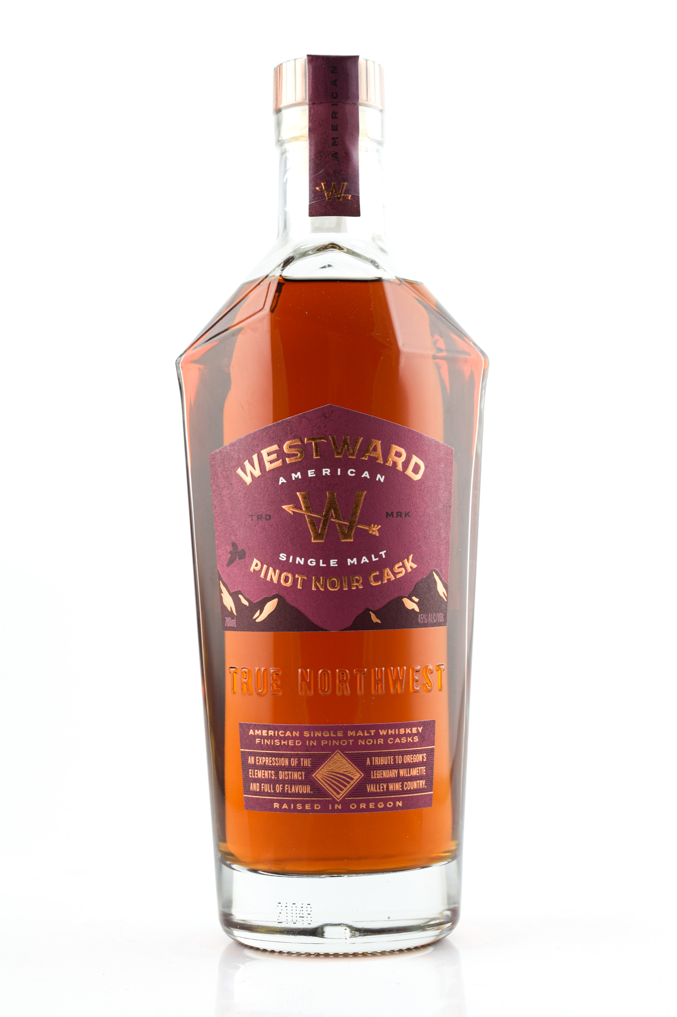 Westward American Single Malt Pinot Noir Cask 45%vol. 0,7l Westward American Single Malt Pinot Noir Cask 45%vol. 0,7l