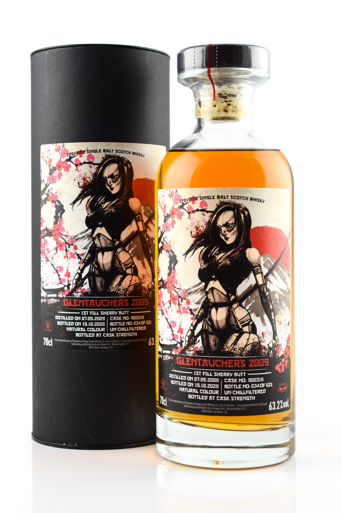 Glentauchers 11 year old 2009/2020 First-Fill Sherry Butt #900315 Samurai Signatory 63,2%vol. 0,7l