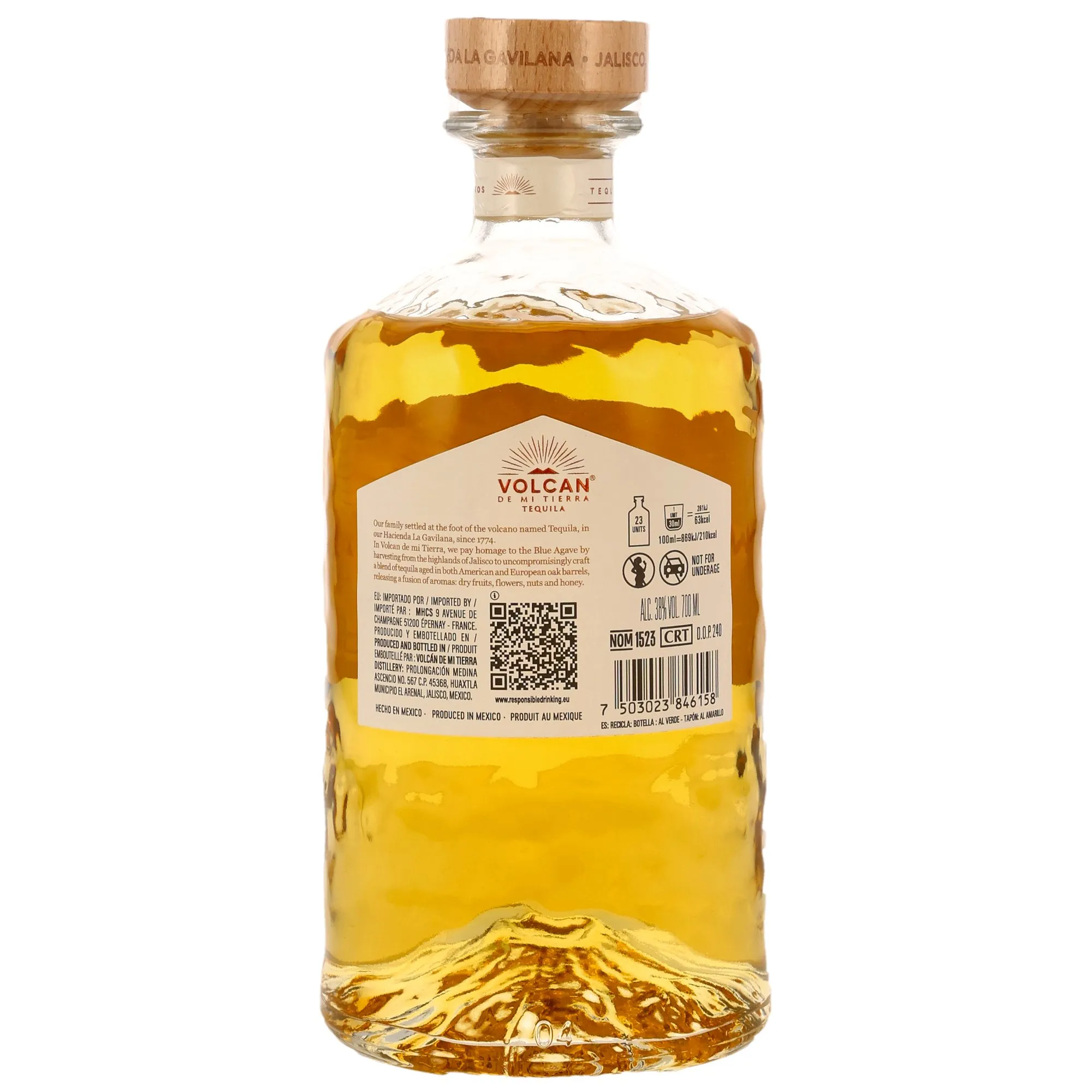 Volcan Tequila Reposado - 38%