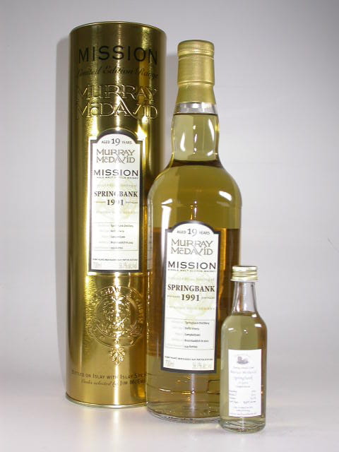 Springbank 1991/2011 Refill Sherry Murray McDavid Gold Series 56,1%vol. Sample 0,05l