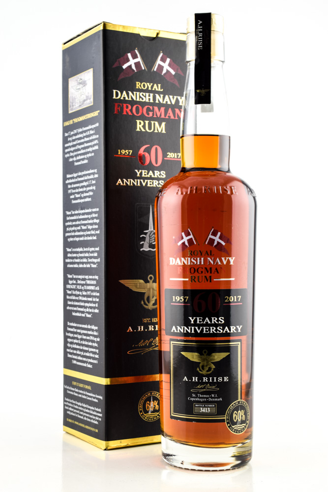 A.H. Riise Frogman 60 years Anniversary Danish Navy Rum 60%vol. 0,7l A.H. Riise Frogman 60 years Anniversary Danish Navy Rum 60%vol. 0,7l