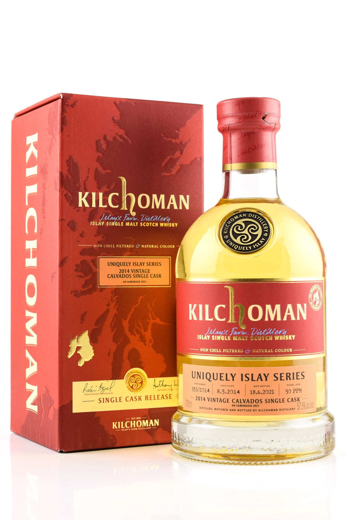 Kilchoman Vintage 2014 Single Calvados Cask Finish #353 57,5%vol. 0,7l #7/9