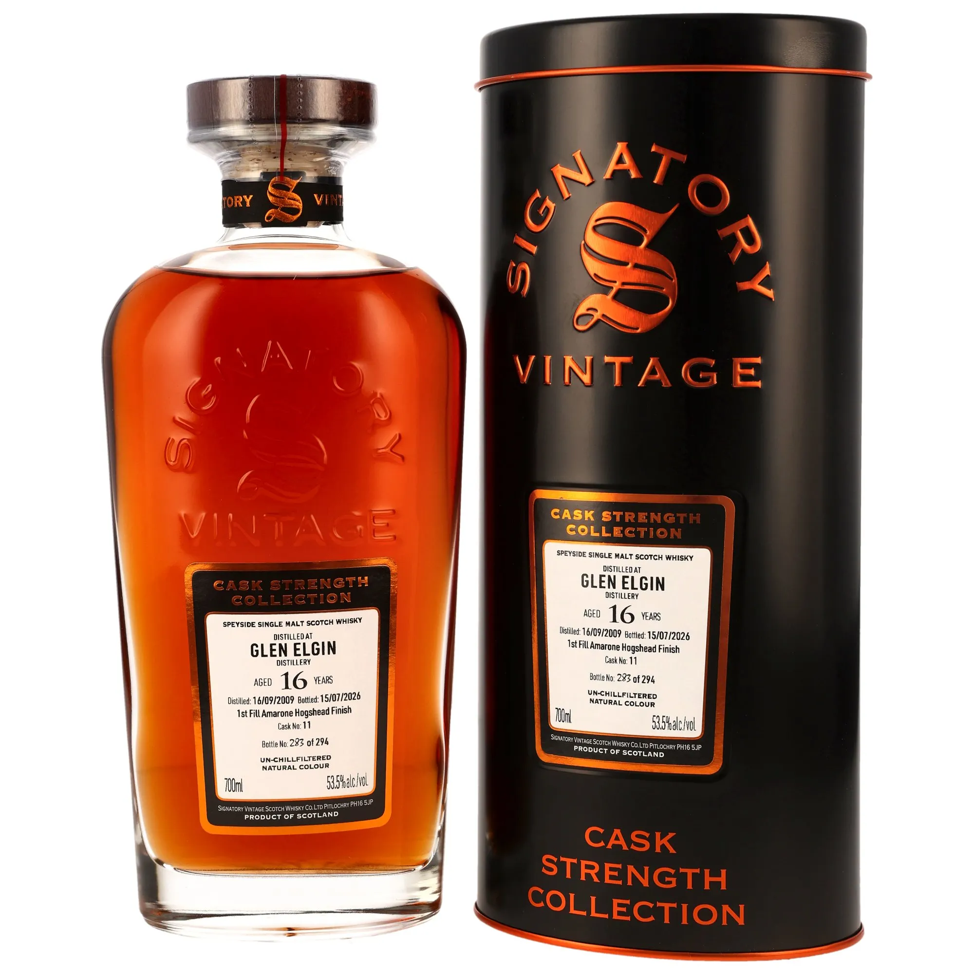 Glen Elgin 2009/2026 - 16 Year Old - 1st Fill Amarone Cask Finish #11 - Sig CS