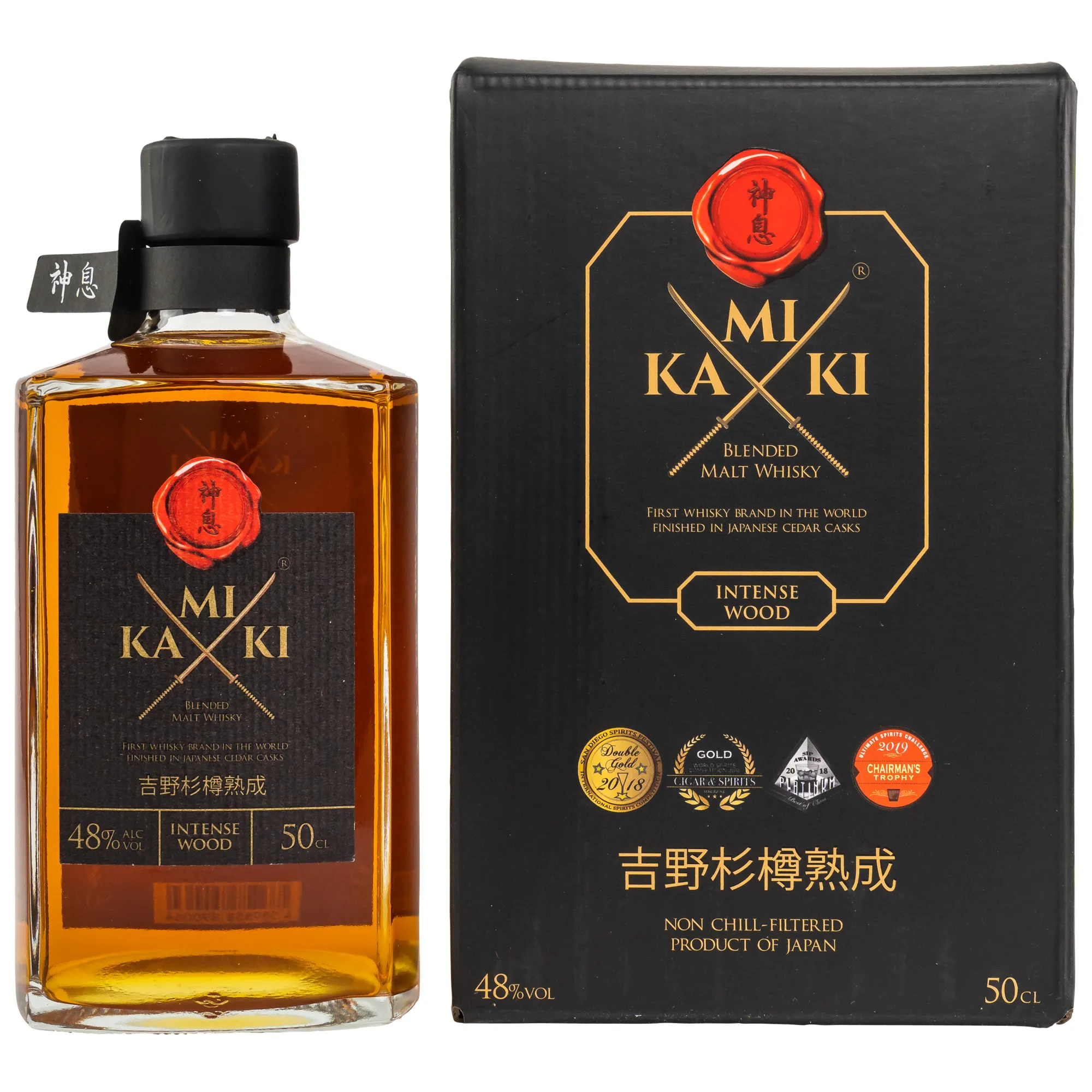 Kamiki Intense Wood, Oak & Japanese Cedar Cask, 48%