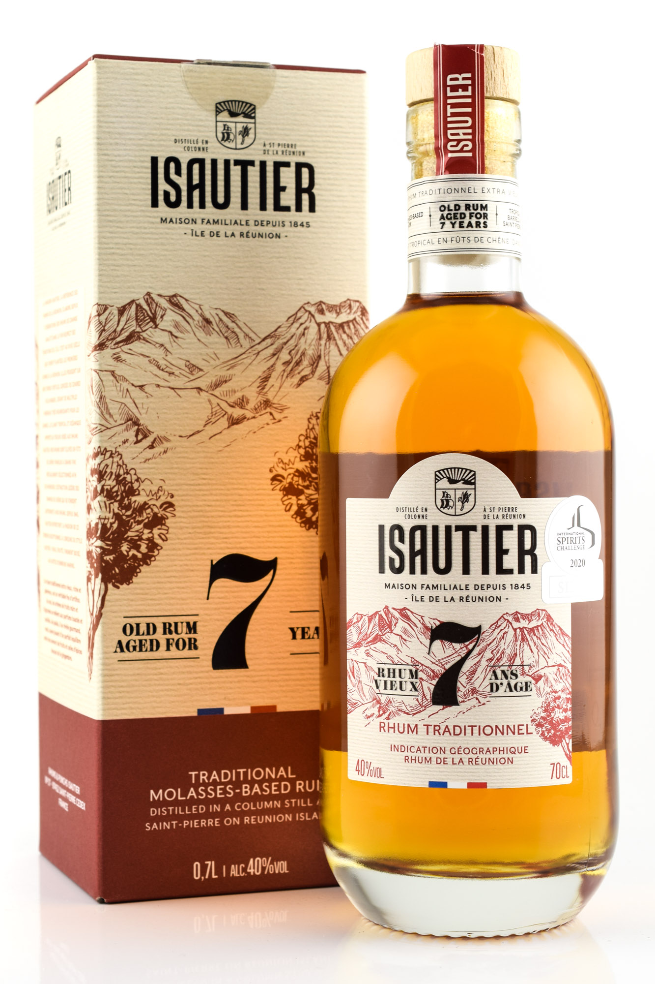 Isautier 7 Jahre Rhum Vieux 40%vol. 0,7l Isautier 7 Jahre Rhum Vieux 40%vol. 0,7l