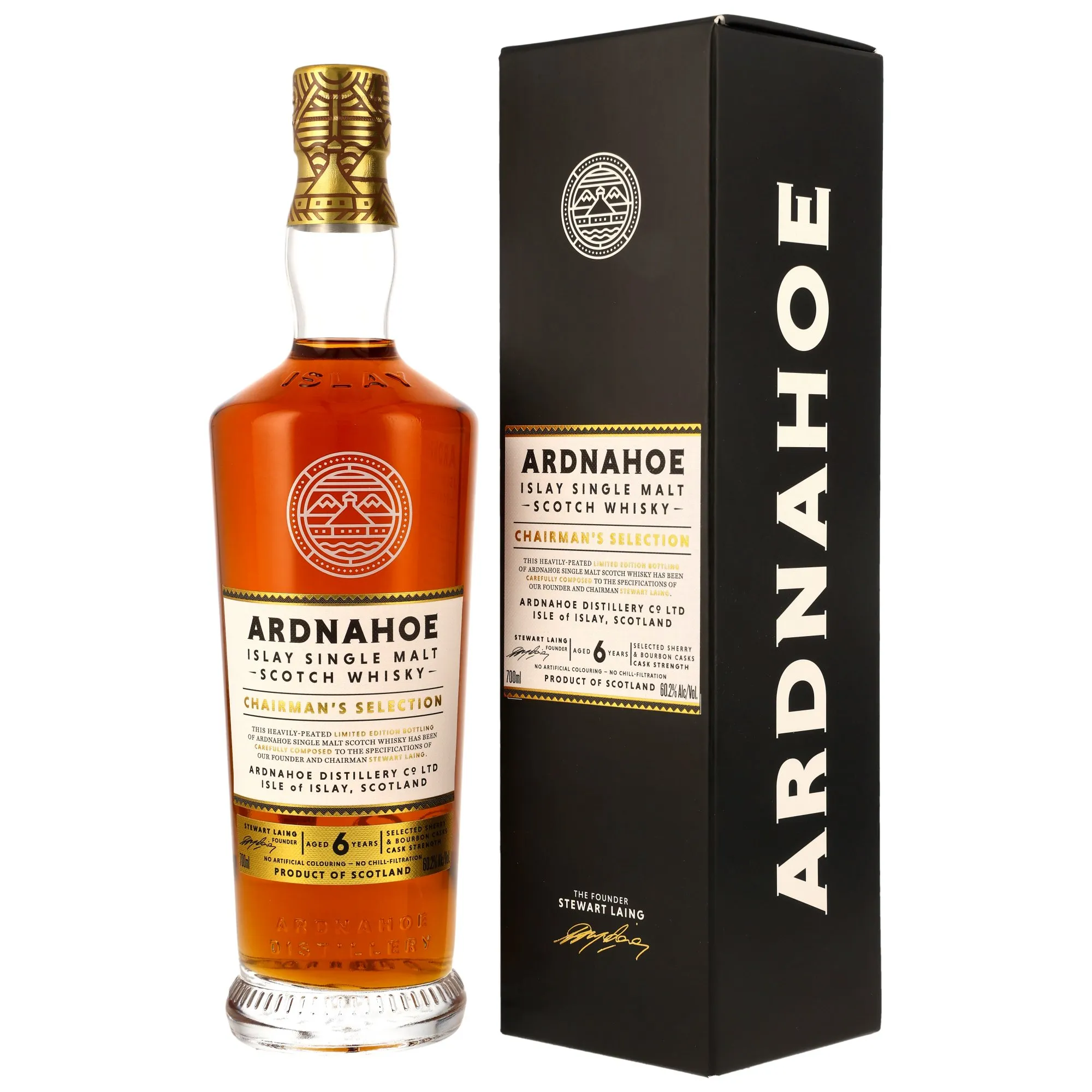 Ardnahoe Chairmans Selection 6 Year Old - Heavily Peated Sherry & Bourbon Casks