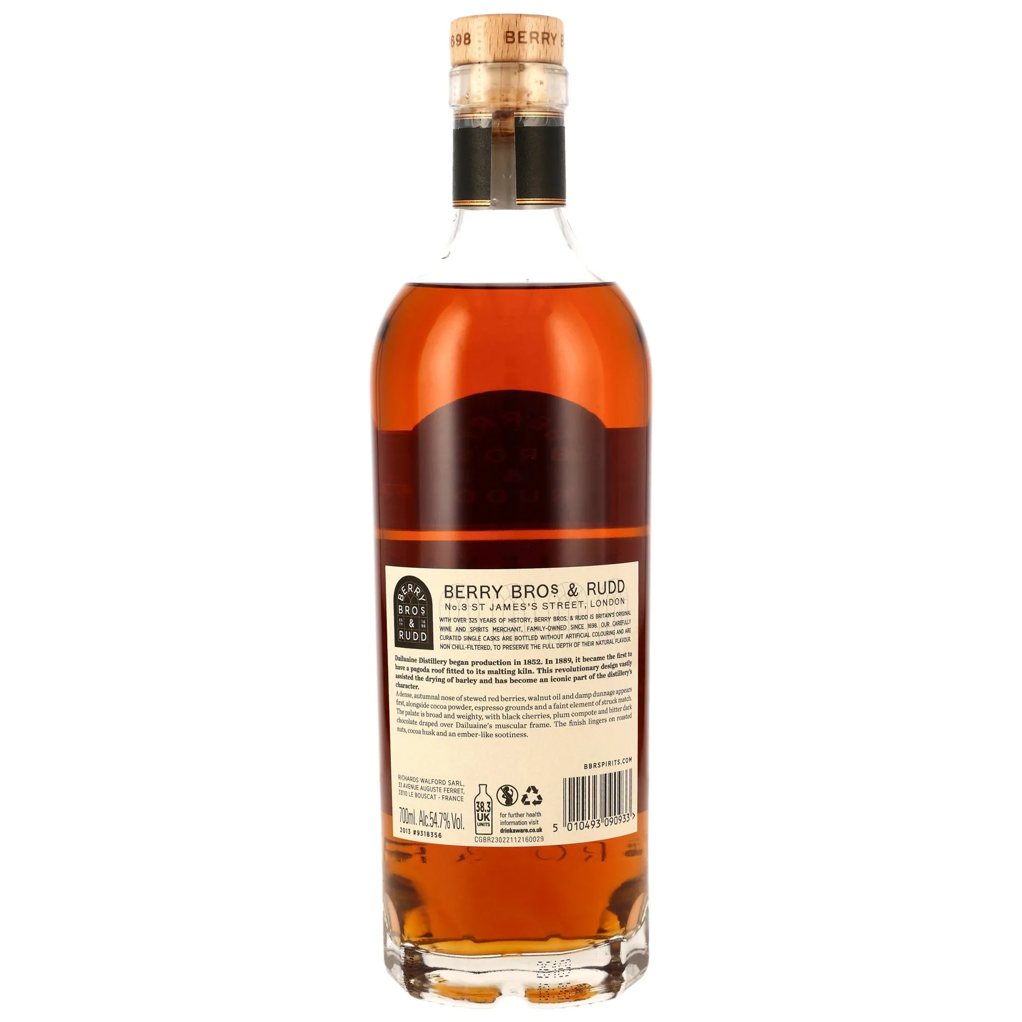Dailuaine 2013/2026 - 13 Year Old - Oloroso Sherry Cask Finisch #9318356 (Berry Bros. & Rudd) - Kirsch/Nectar
