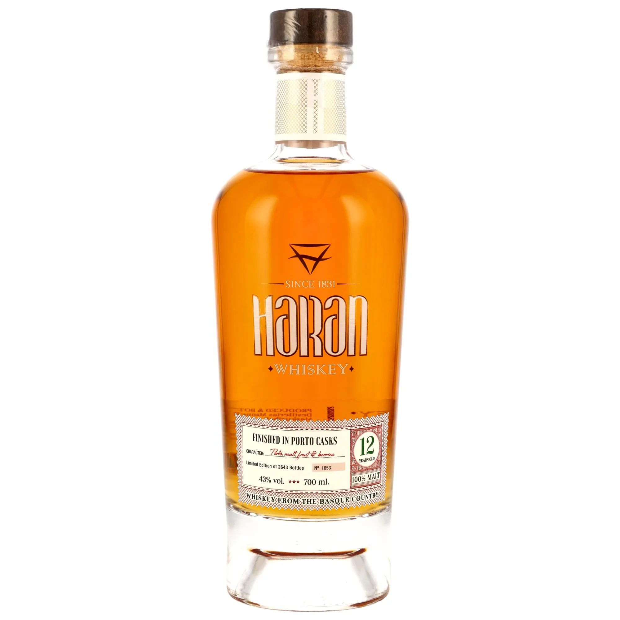Haran 12 Jahre Port Cask Finish Basque Malt Whiskey