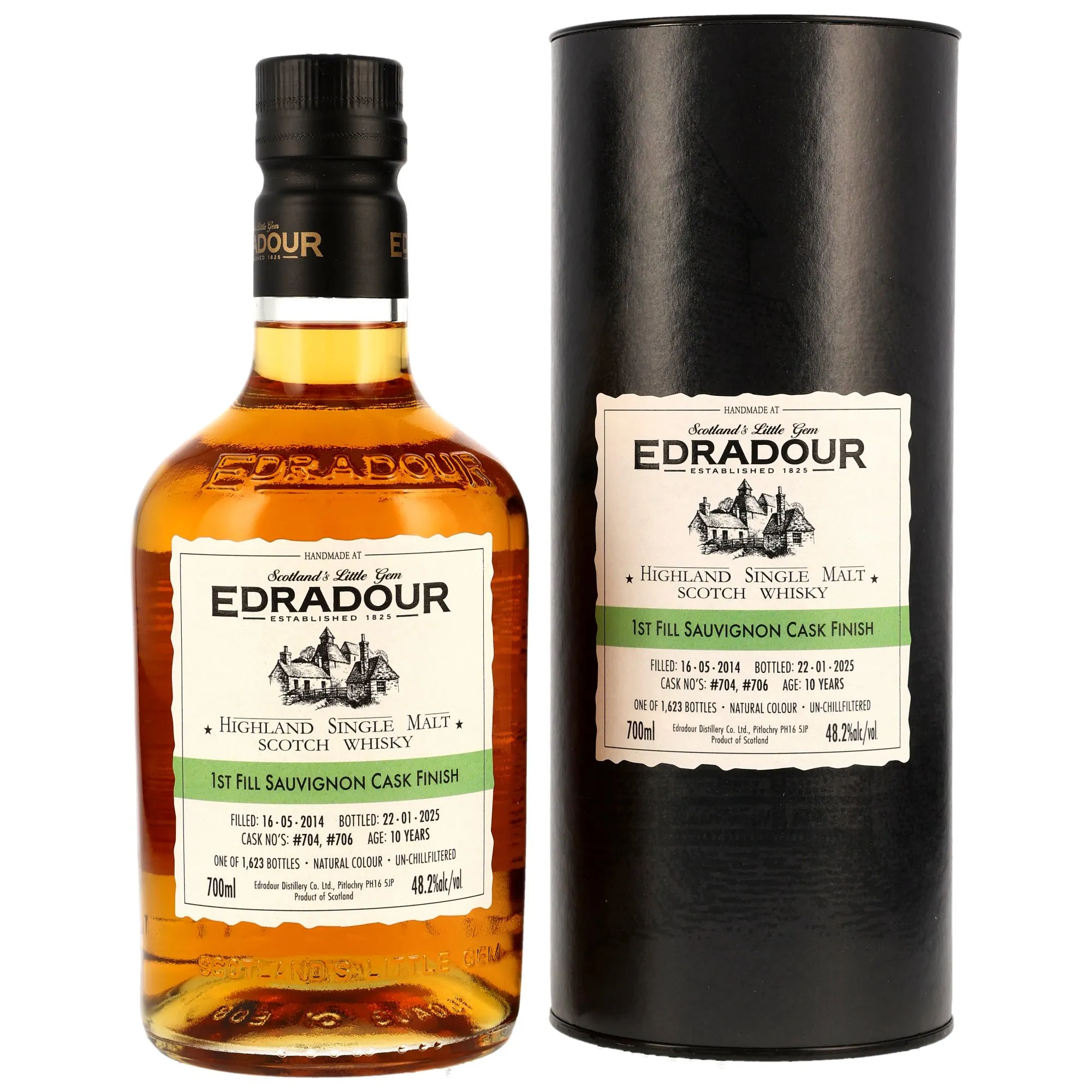 Edradour 2014/2025 - 11 Jahre - 1st Fill Sauvignon Casks Finish #704+706 - St. Michael Eppan