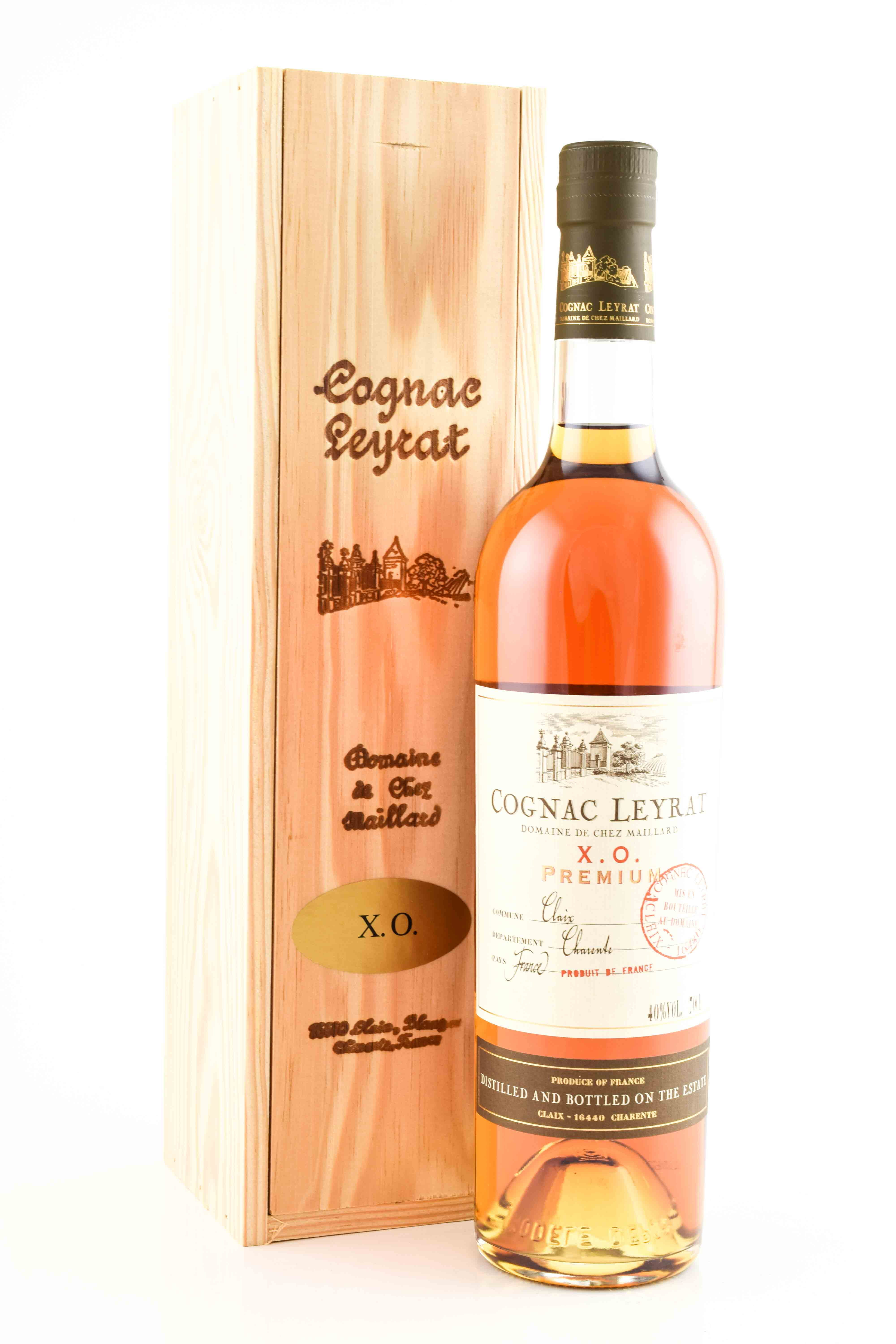 Leyrat X.O. PREMIUM Fine Cognac Fins Bois 40% vol. 0,7l