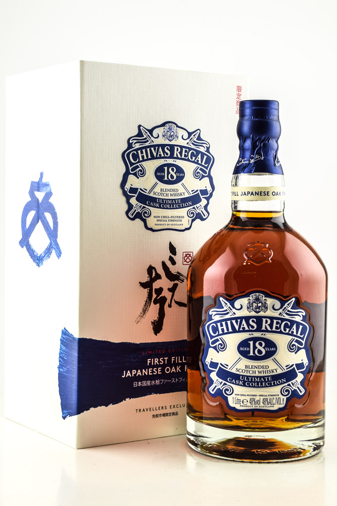 Chivas Regal 18 year old First Fill Japanese Oak Finish 48%vol. 1,0l