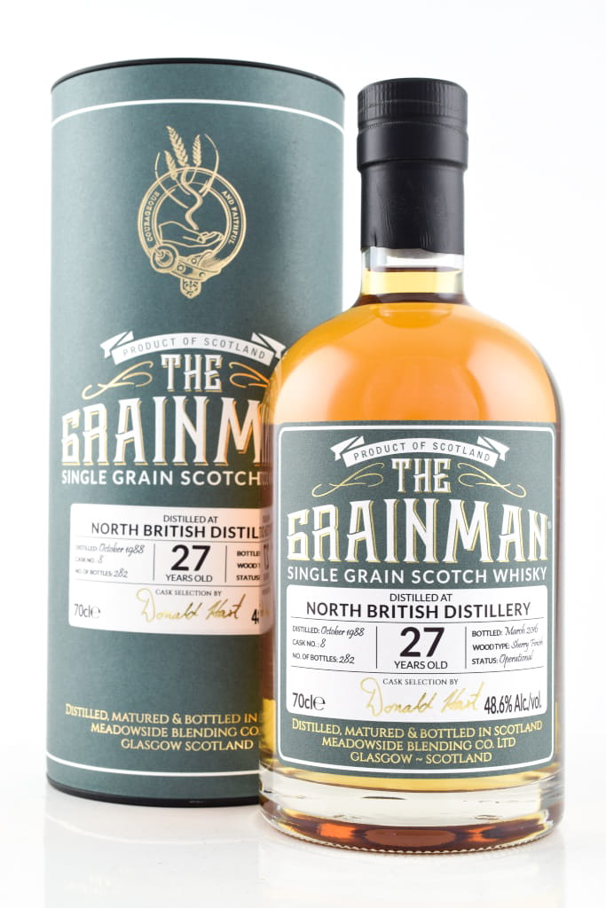 North British 27 Year Old 1988/2016 Sherry Finish The Grainman 48.6% vol. 0,7l