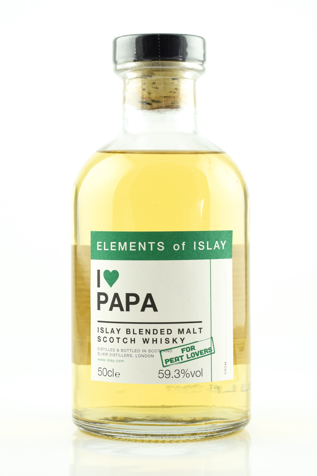 I love Papa Peat Elements of Islay 59,3%vol. 0,5l I love Papa Peat Elements of Islay 59,3%vol. 0,5l