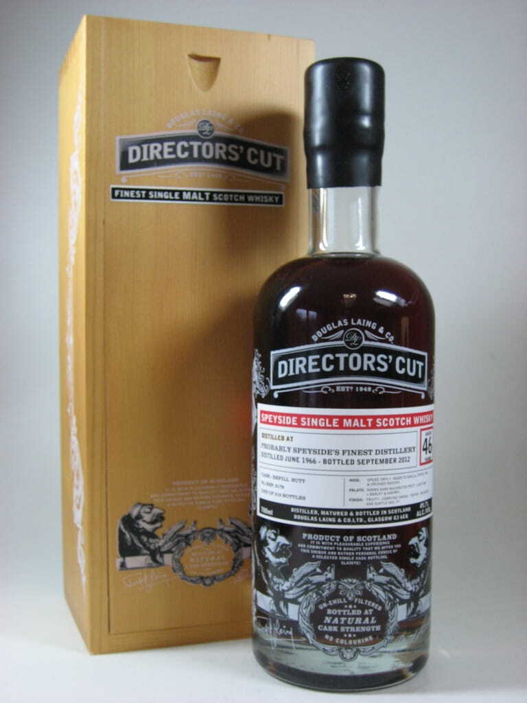 Probably Speyside's Finest Distillery 46 Jahre 1966/2012 Douglas Laing Director's Cut 49,7%vol. 0,7l