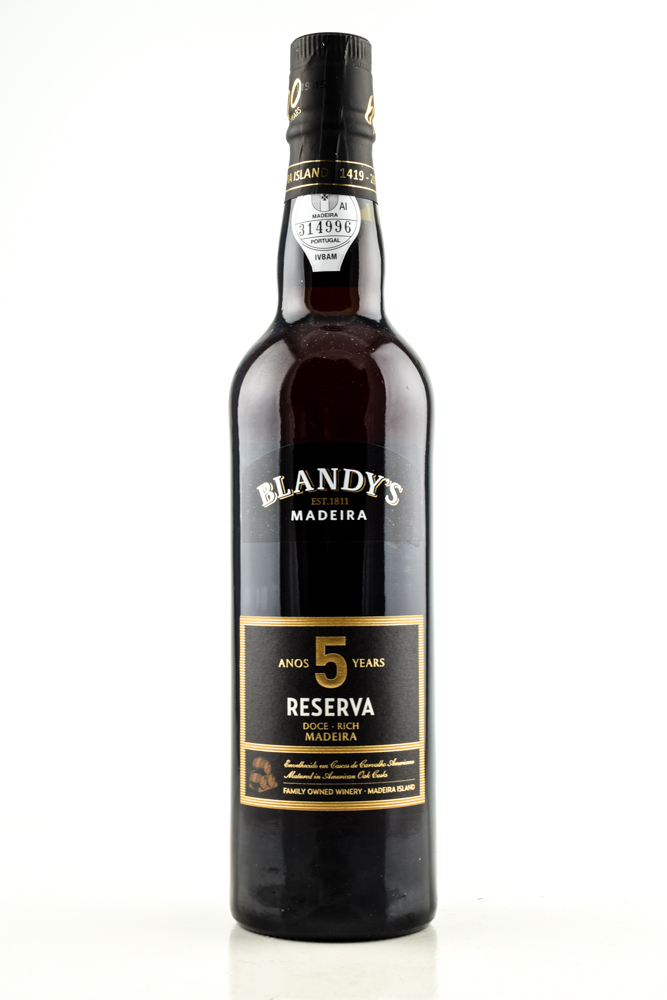 Blandy's Madeira Reserva 5 Jahre Rich 19%vol. 0,5l Blandy's Madeira Reserva 5 Jahre Rich 19%vol. 0,5l