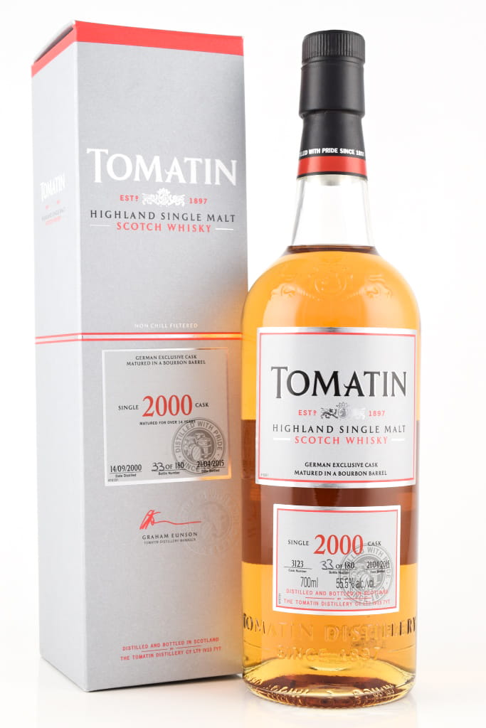 Tomatin 2000/2015 Single Bourbon Barrel 55,5%vol. 0,7l
