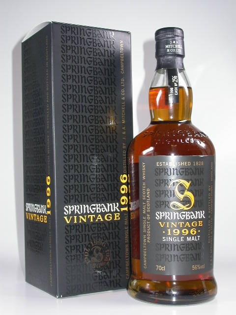 Springbank Vintage 1996 Single Cask of Amontillado Sherry 56% vol. 0,7l