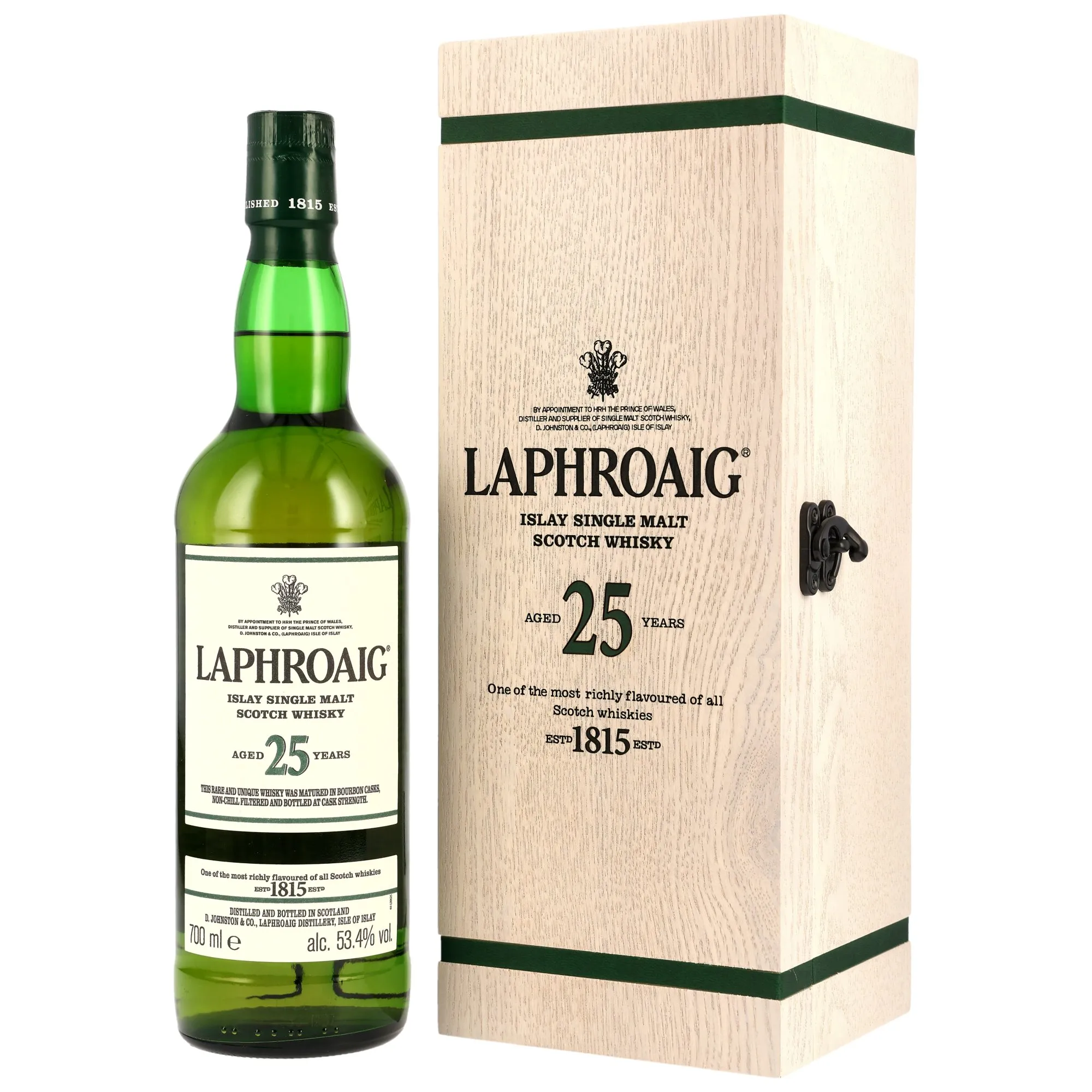 Laphroaig 25 Year Old, Ex-Bourbon & Oloroso Sherry Cask, 2022 Edition, 2022, 53.4%