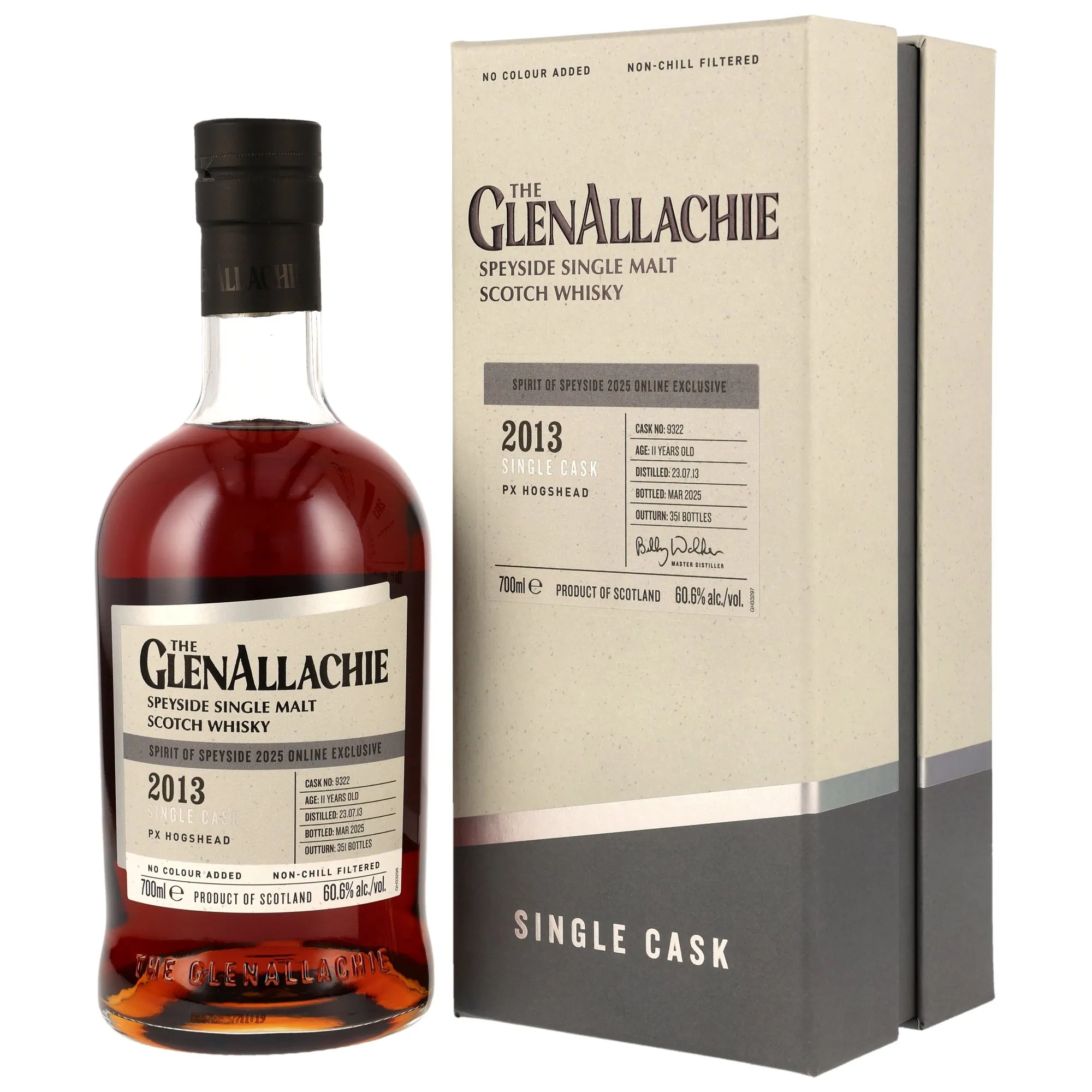 GlenAllachie 2013/2025 - 11 Jahre - PX Sherry Hogshead #9322