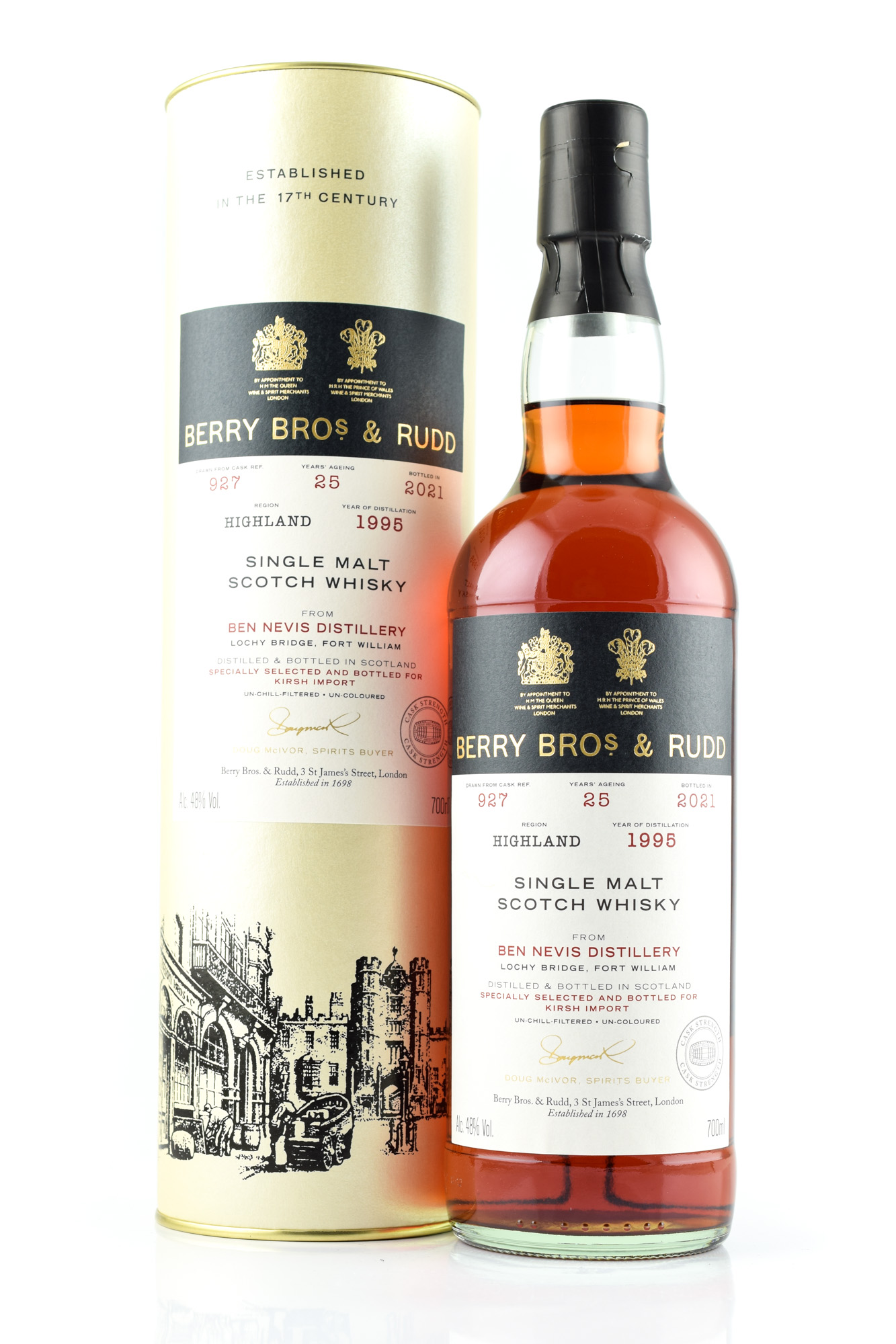 Ben Nevis 25 year old 1995/2021 Sherry Cask #927 Berry Bros. & Rudd 48%vol. 0,7l