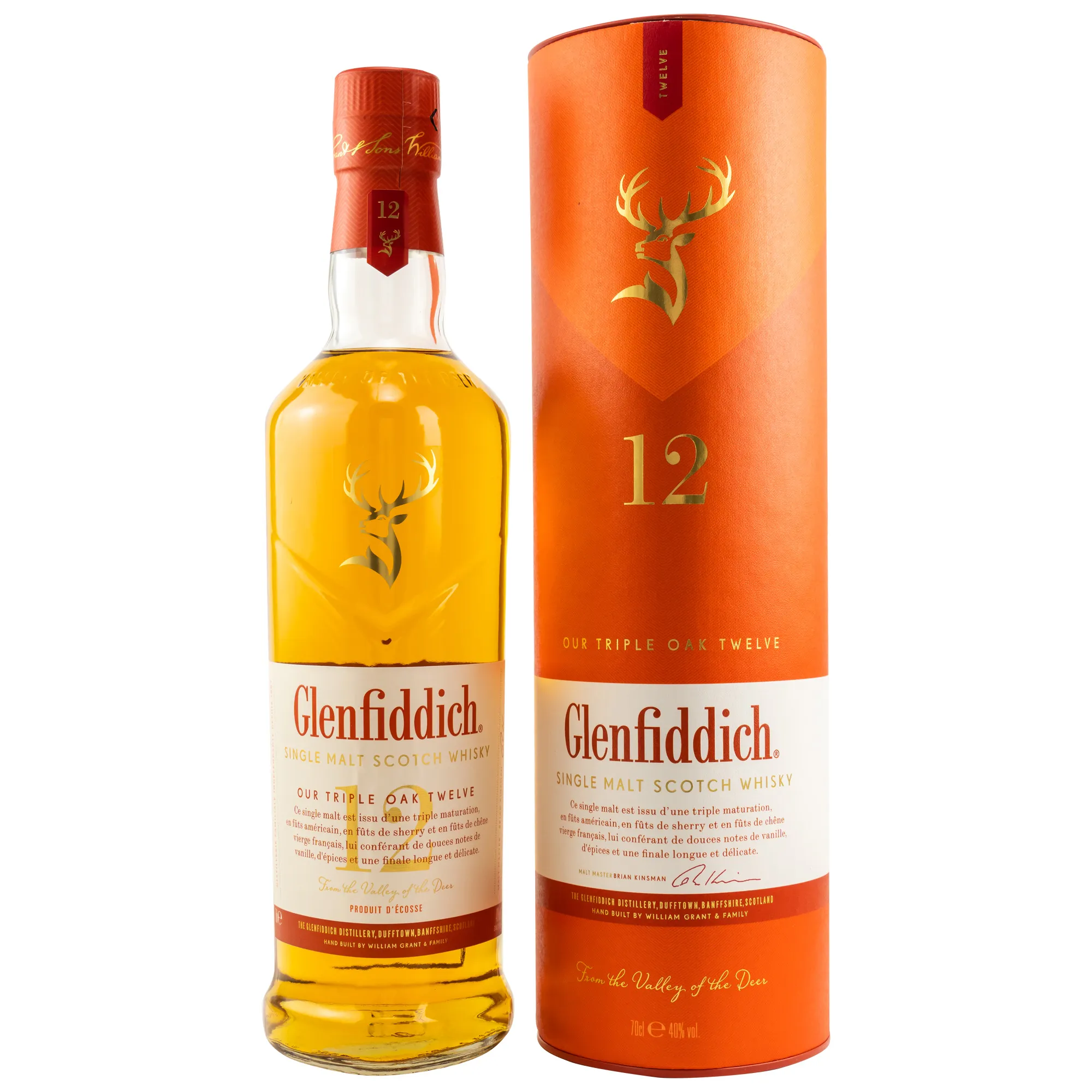 Glenfiddich 12 Jahre Triple Oak Twelve (französisches Etikett)