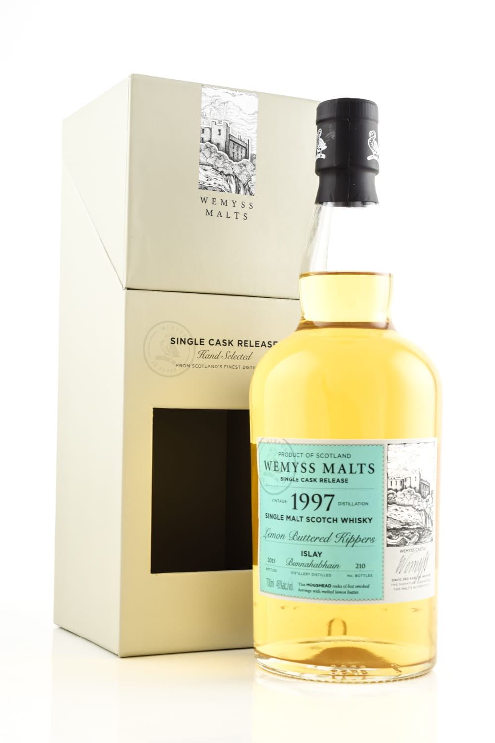 "Lemon Buttered Kippers" 1997/2015 Single Bourbon Hogshead Bunnahabhain Wemyss Malts 46%vol. 0,7l