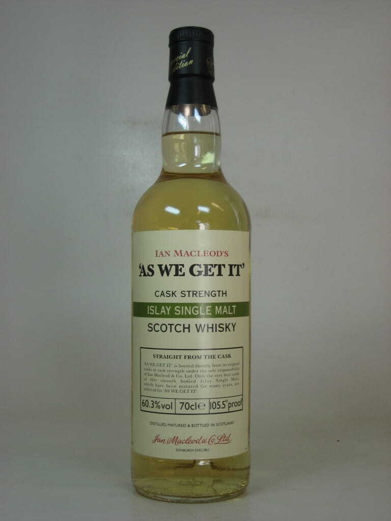 "AS WE GET IT" Islay Ian MacLeod 60,3%vol. 0,7l
