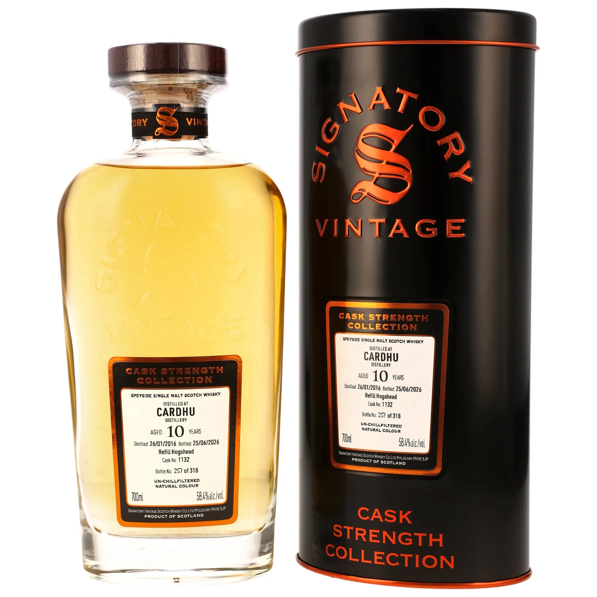 Cardhu 2016/2026 - 10 Jahre - Refill Hogshead #1132 - Sig CS
