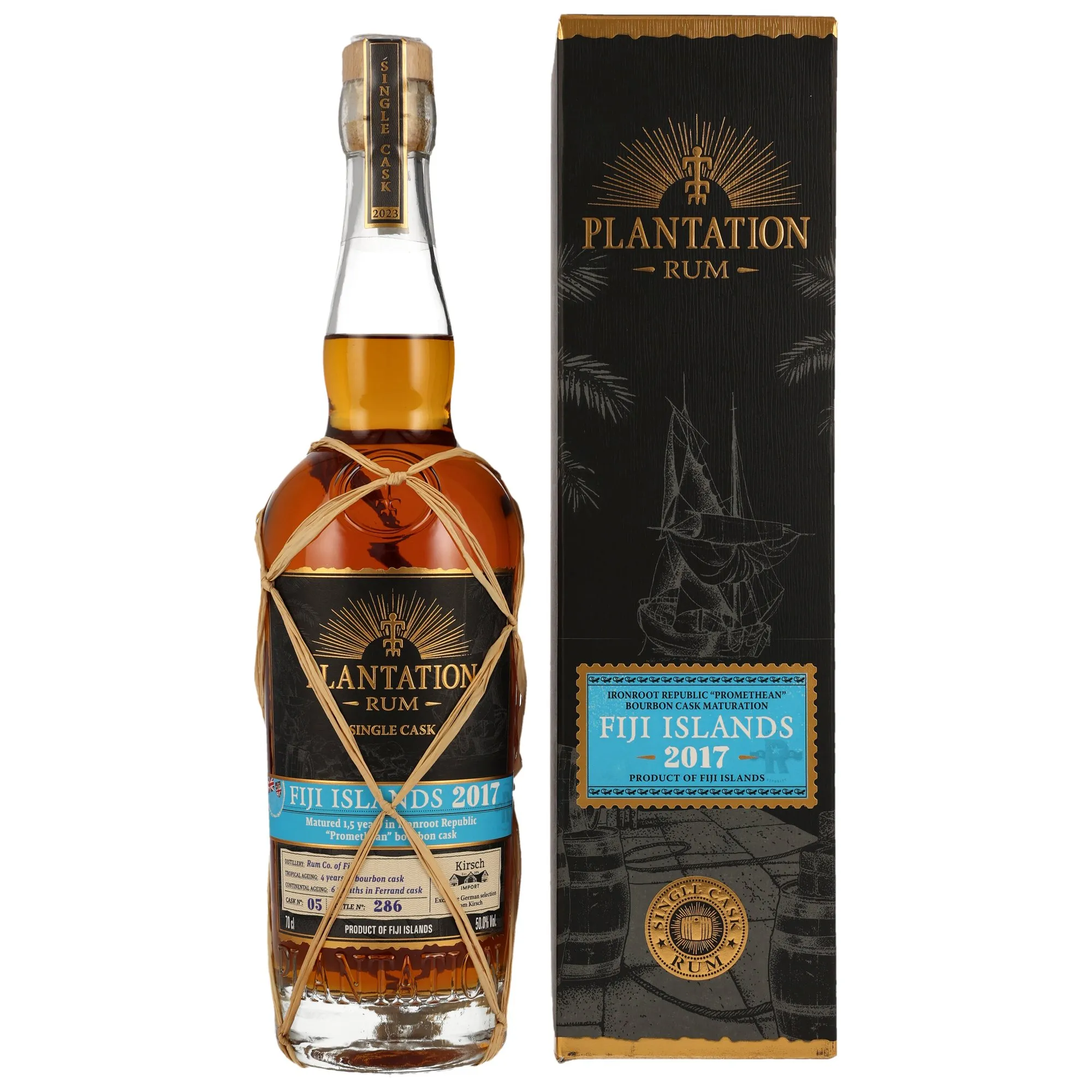 Plantation Rum Fiji 2017/2023 #5 - Single Cask Collection 2023 - 50% Ironroot Cask Finish