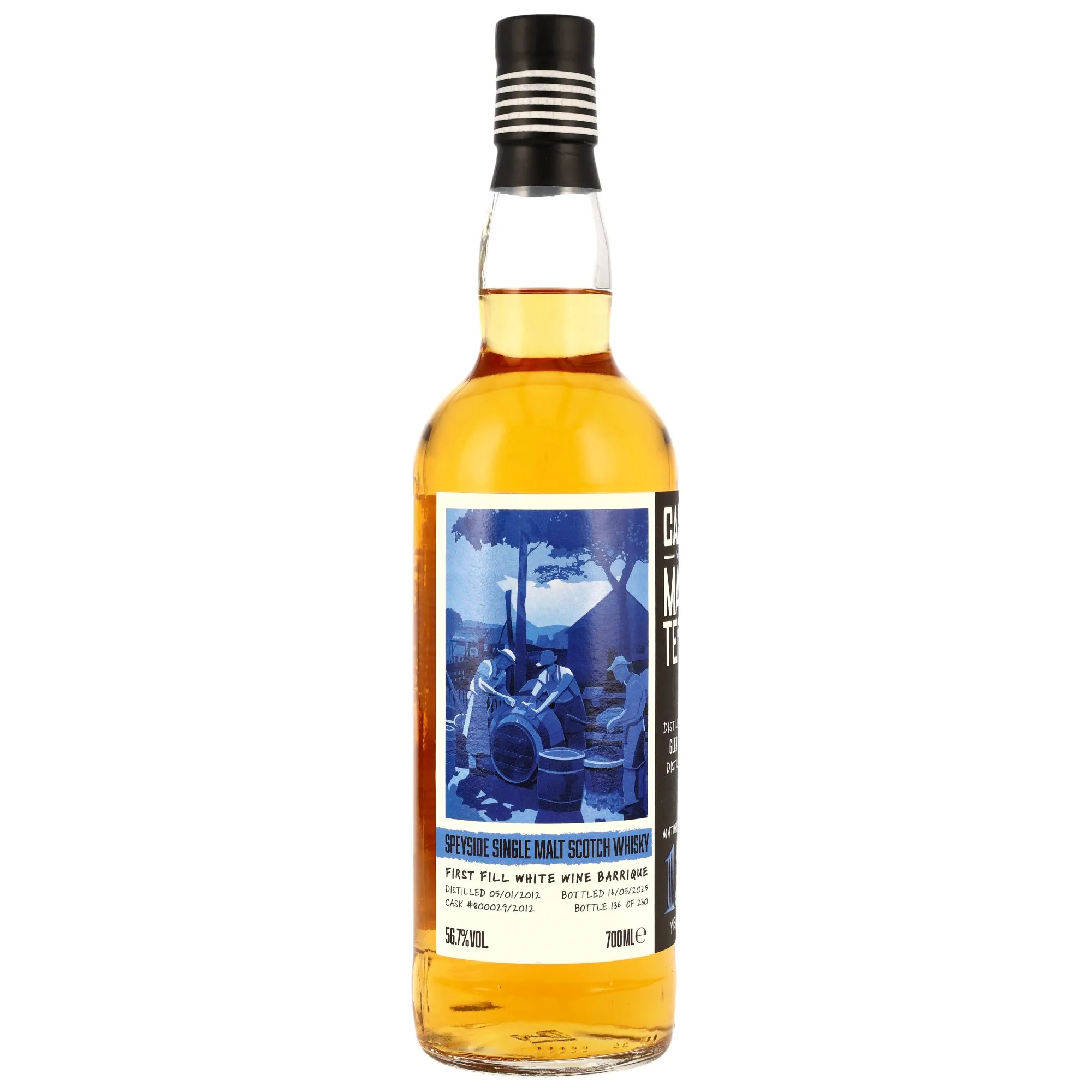 Glen Spey Cask Masters 13 Year Old, White Wine Cask, Cask #800029/2012, 2012, Brave New Spirits, 56.7%