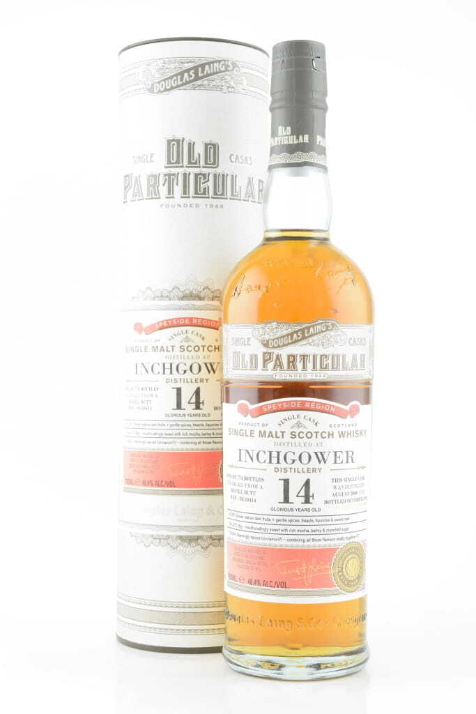 Inchgower 14 Jahre Refill Butt 2000/2014 Douglas Laing "Old Particular" 48,4%vol. 0,7l Inchgower 14 Jahre Refill Butt 2000/2014 Douglas Laing "Old Particular" 48,4%vol. 0,7l