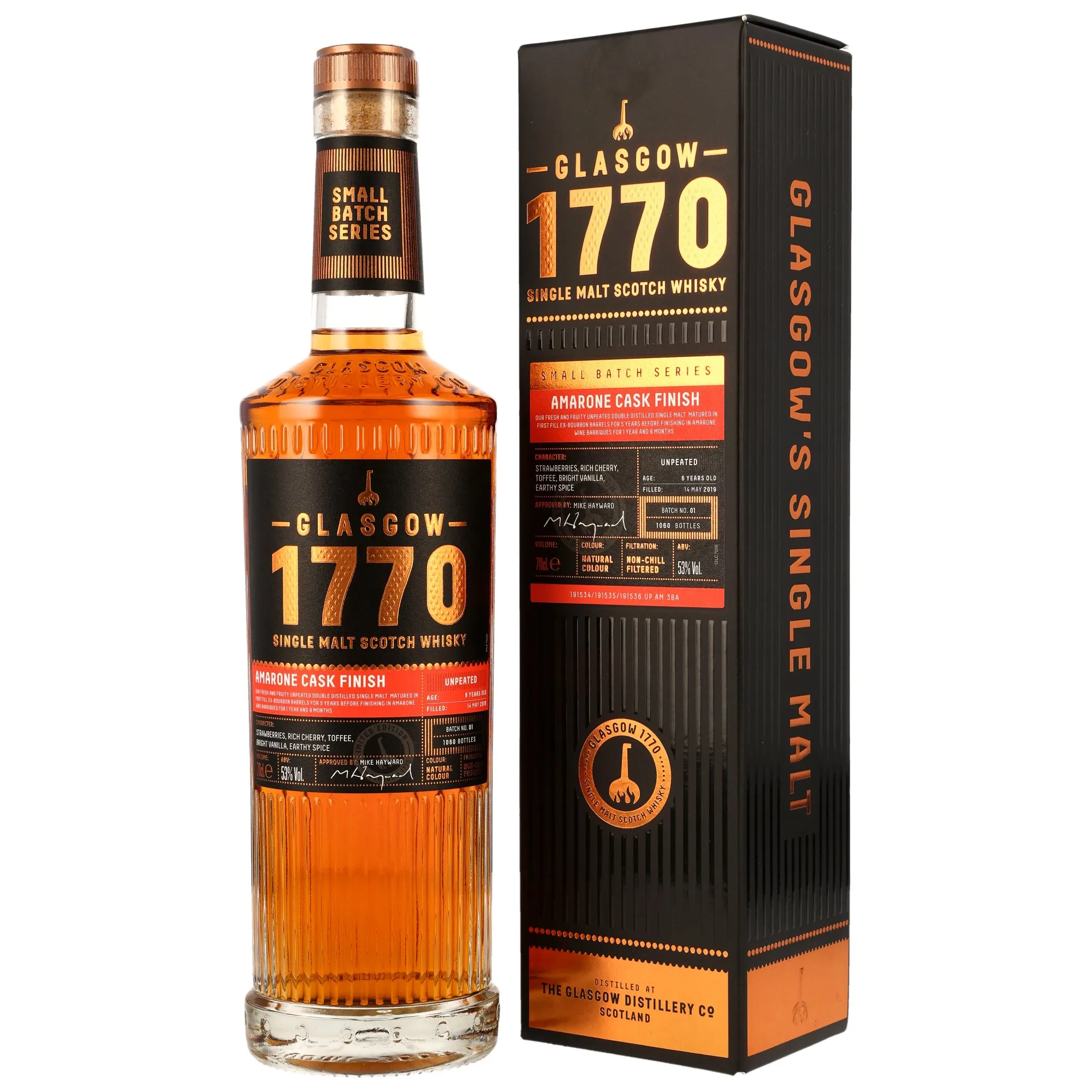 Glasgow 1770 - 2019/2026 - 6 Year Old - Amarone Cask Finish
