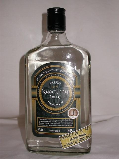 Irish Poteen Knockeen Hills 90%vol. 0,5l