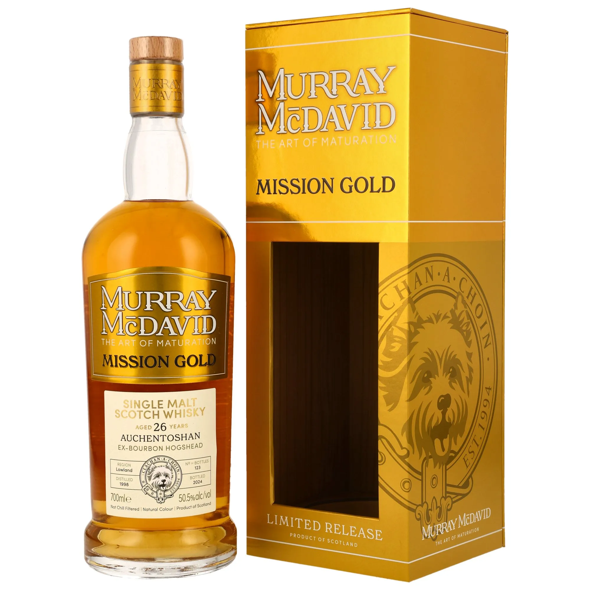 Auchentoshan 1998/2024 - 26 Year Old - Ex Bourbon Hogshead #100980 - Murray McDavid