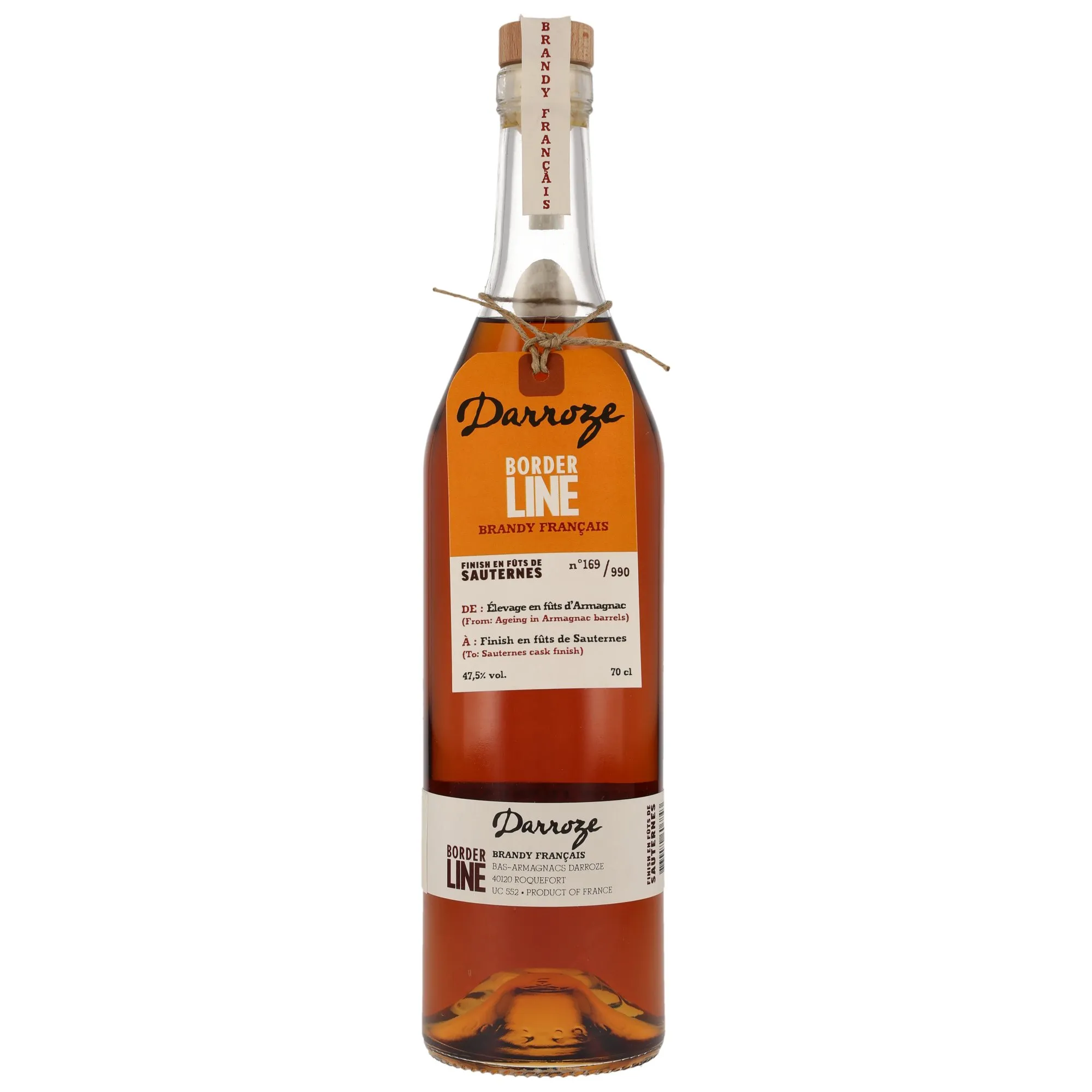 Borderline Brandy Français Sauternes Finish - Armagnac Darroze