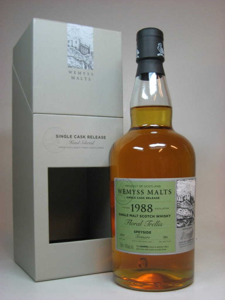 "Floral Trellis" 1988/2014 Single Cask Tormore Wemyss Malts 46%vol. 0,7l