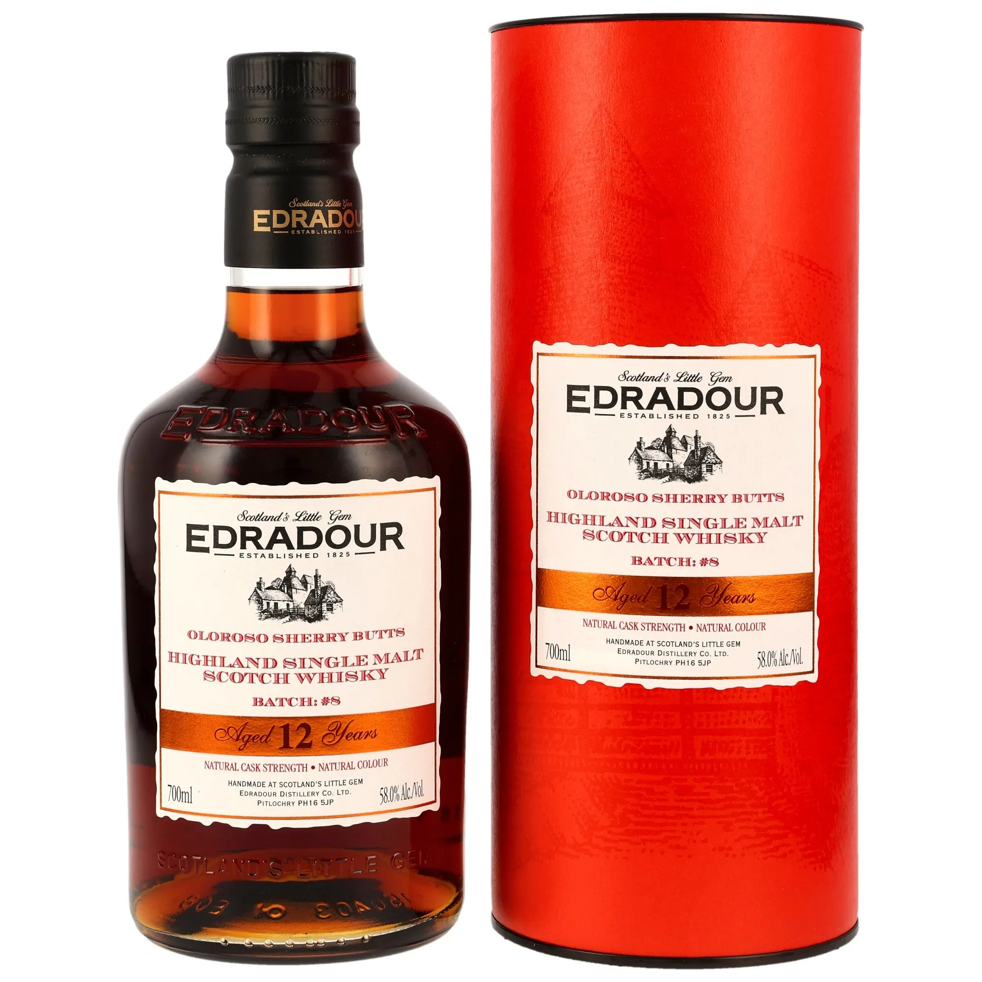 Edradour 2013/2026 - 12 Jahre Oloroso Sherry Butts Natural Cask Strength Batch #8