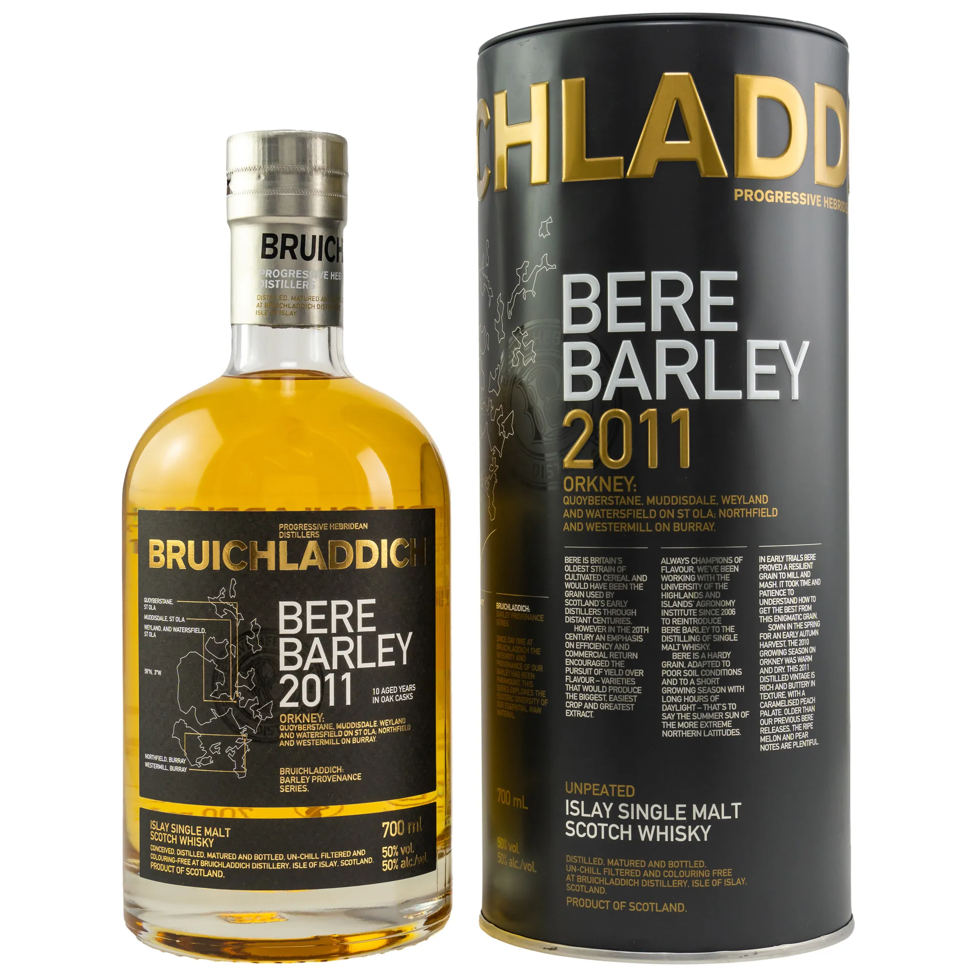 Bruichladdich The Biodynamic Project 10 Year Old, Bourbon Cask, 2021, 50%