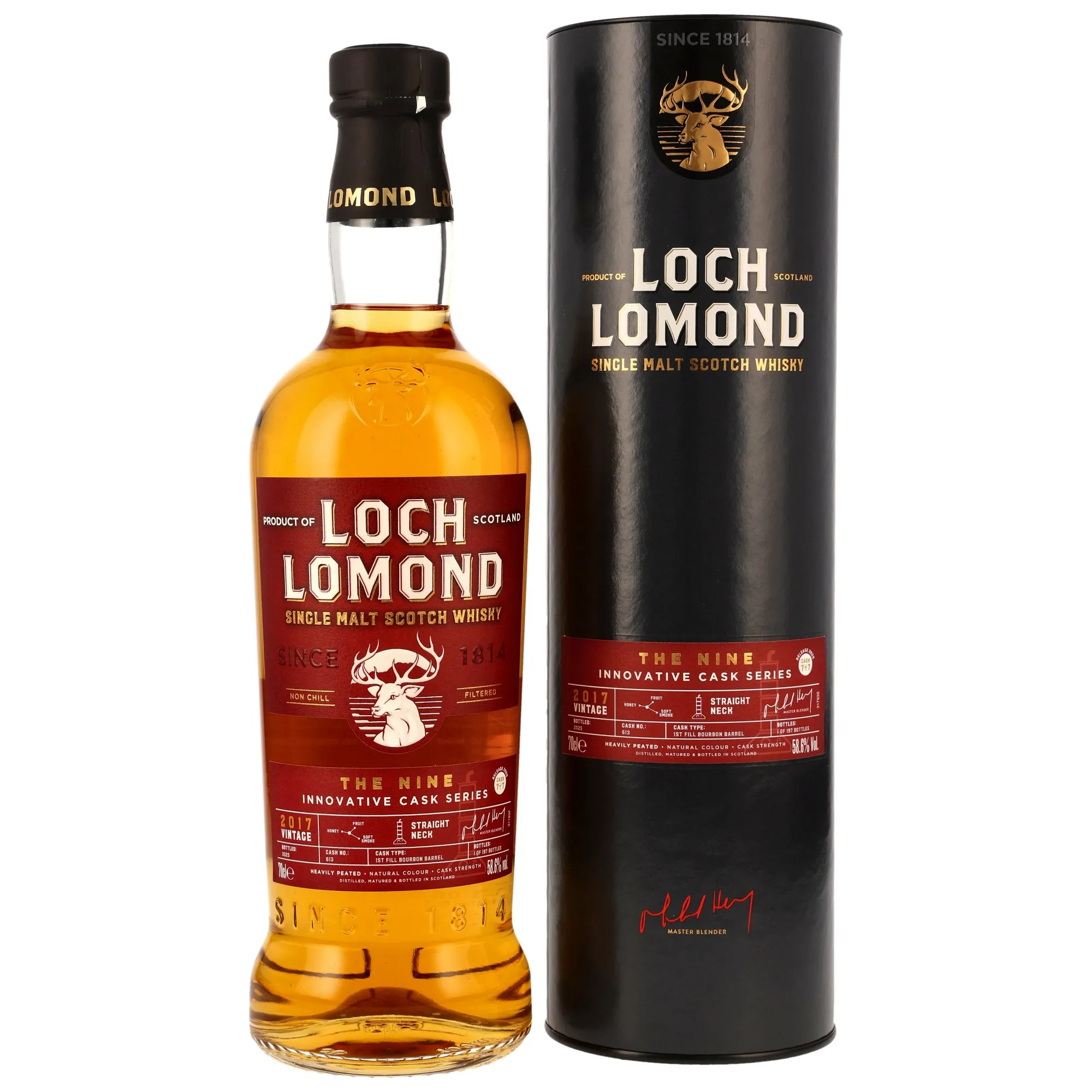 Loch Lomond The Nine Innovative Cask Series 8 Year Old, Bourbon Cask, Cask #613, 2025, 58.6%