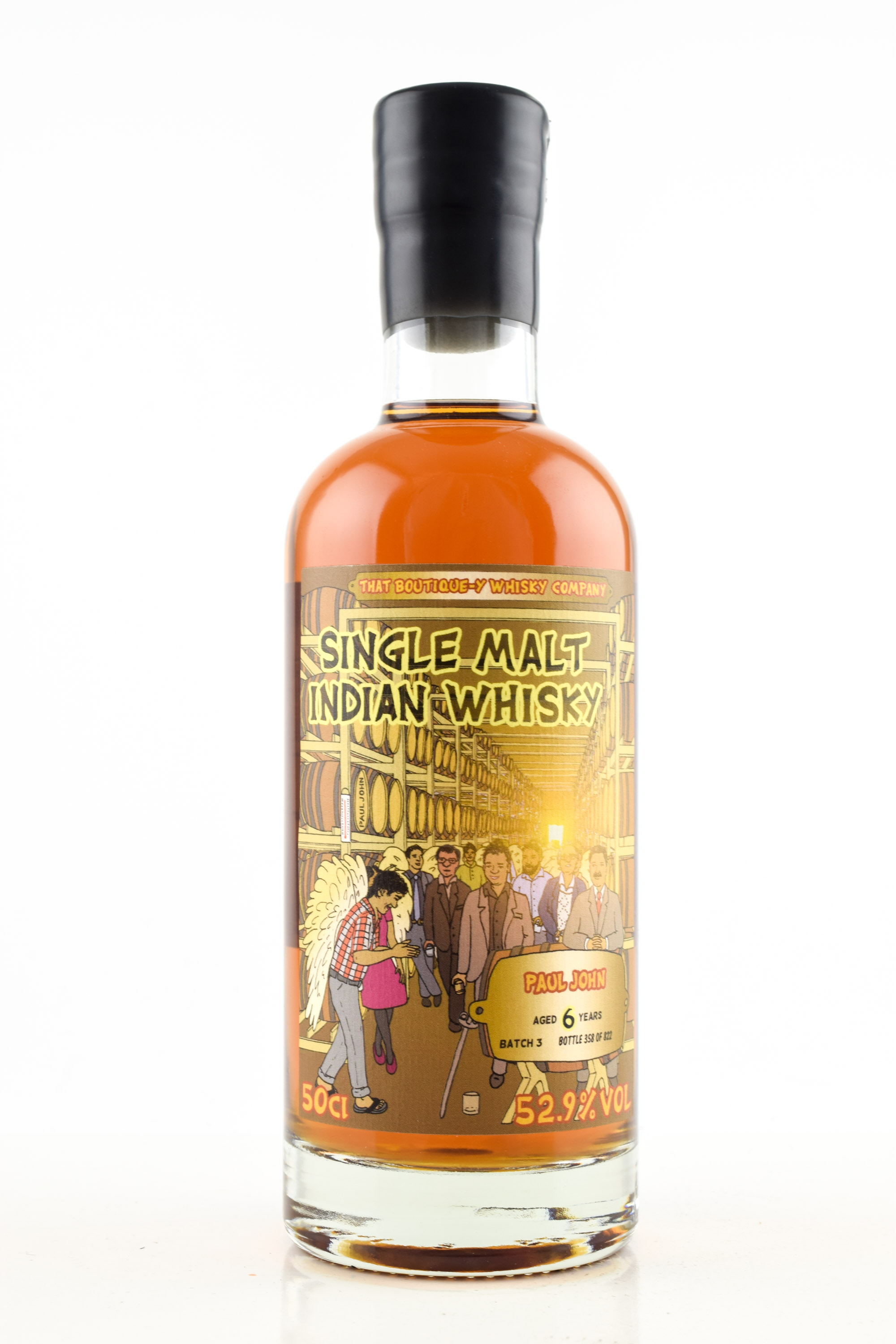 Paul John 6 Jahre Batch 3 That Boutique-y Whisky Company 52,9%vol. 0,5l