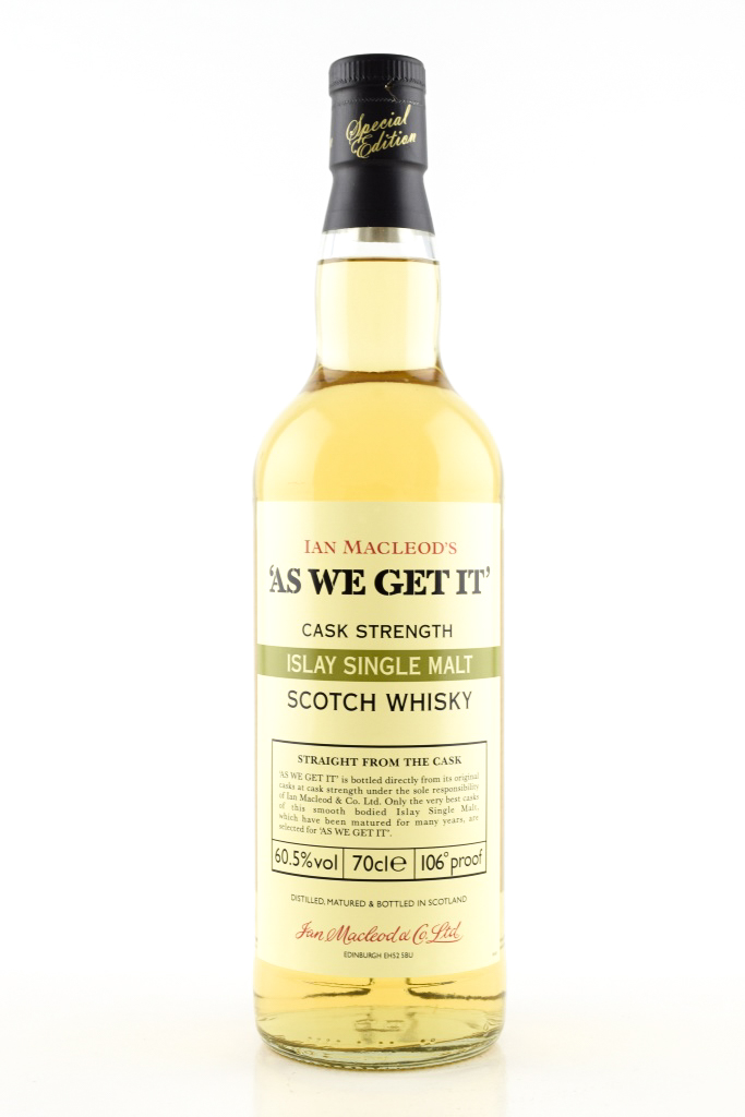 "AS WE GET IT" Islay Ian MacLeod 60.5% vol. 0,7l "AS WE GET IT" Islay Ian MacLeod 60.5% vol. 0,7l