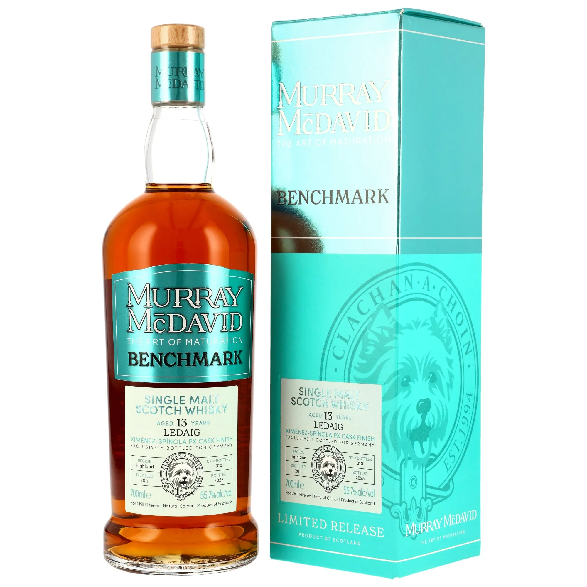 Ledaig Benchmark 13 Year Old, PX Cask, Cask #2300948, 2011, Murray McDavid, 55.7%
