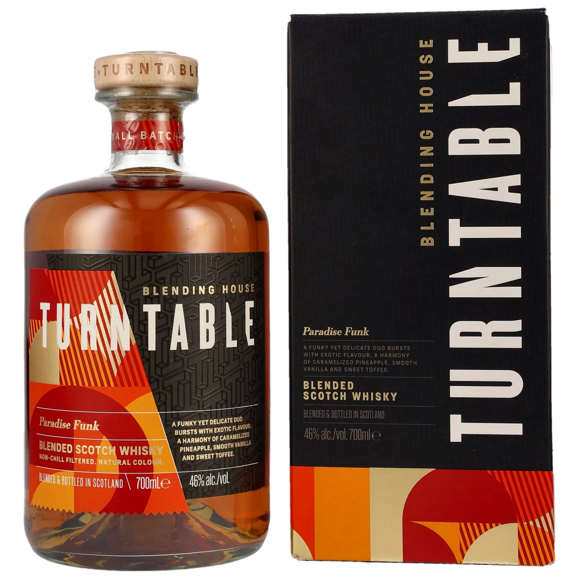 Turntable Paradise Funk, Virgin Oak, Chinkapin, Cognac & Bourbon Cask, Turntable Spirits, 46%