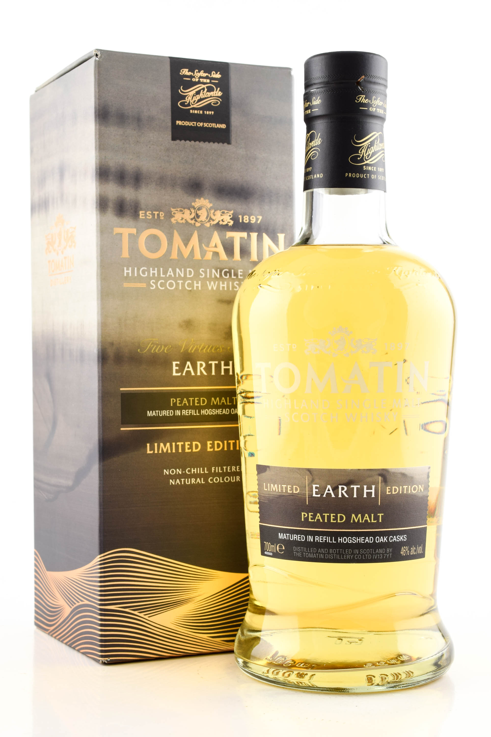 Tomatin Five Virtues Earth 46% vol. 0,7l Tomatin Five Virtues Earth 46% vol. 0,7l