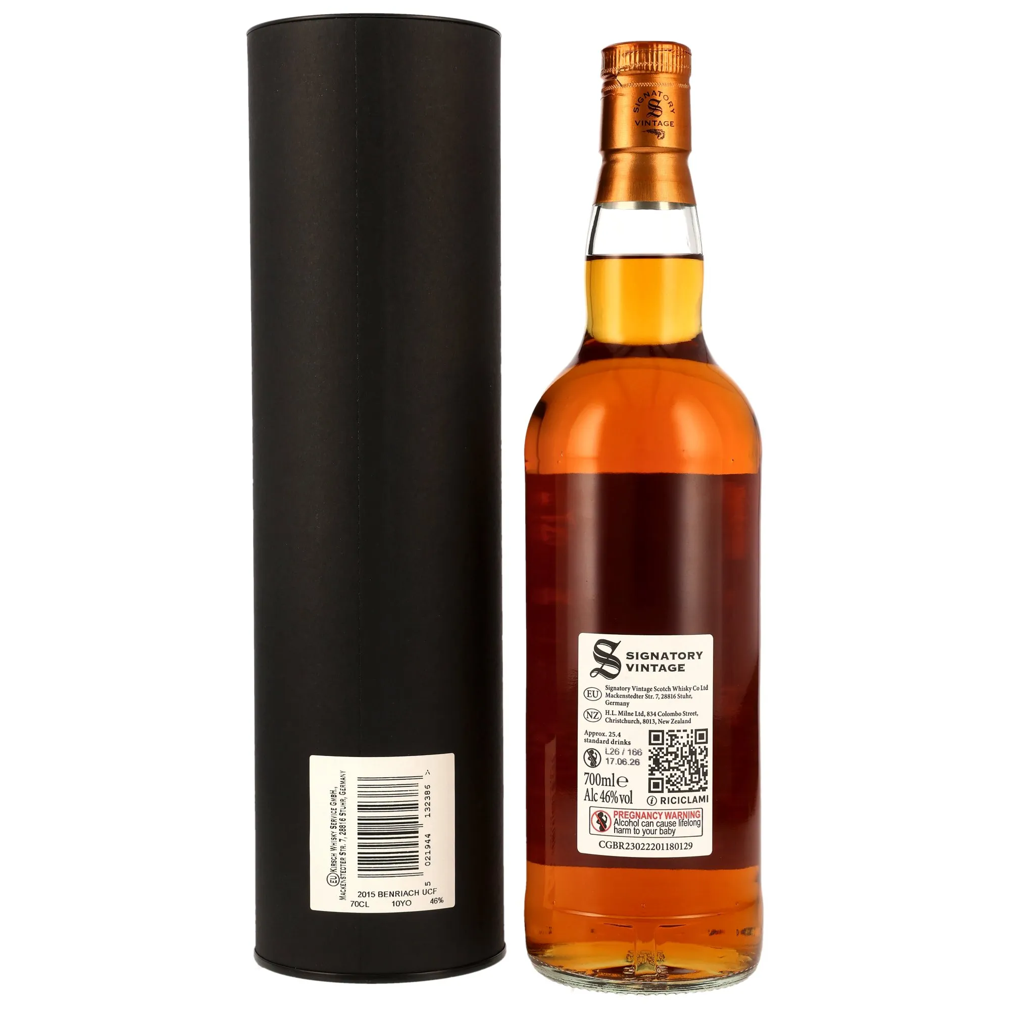 Benriach 2015/2026 - 10 Year Old - Oloroso Sherry Casks Finish - Sig un-chill