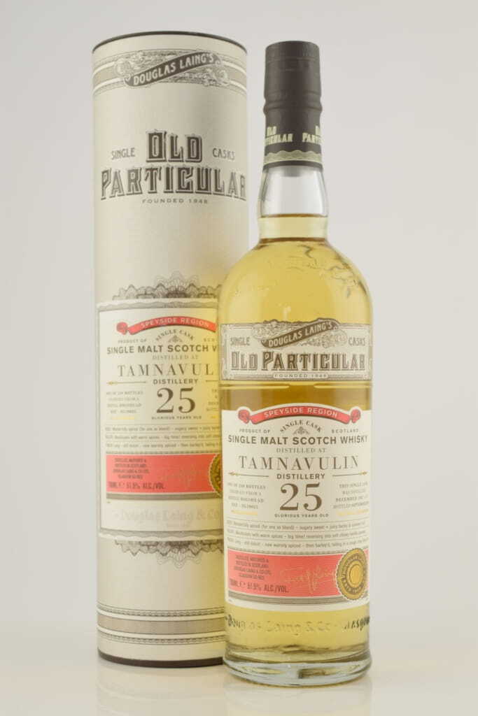 Tamnavulin 25 Year Old Refill Hogshead 1987/2013 Douglas Laing "Old Particular" 51.5% vol. 0,7l Tamnavulin 25 Year Old Refill Hogshead 1987/2013 Douglas Laing "Old Particular" 51.5% vol. 0,7l