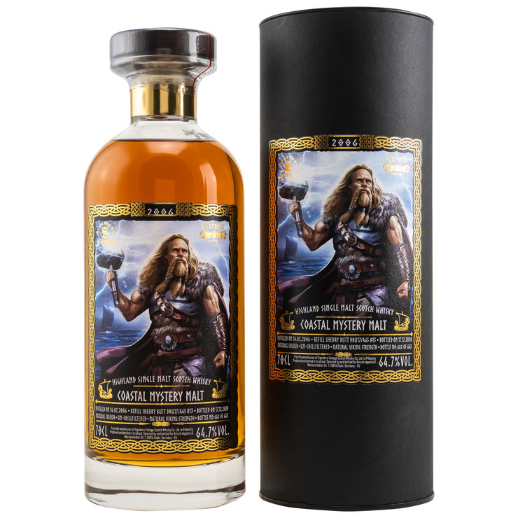 Coastal Mystery Malt 14 year old 2006/2020 Refill Sherry Butt DRU17/A65 #13 Vikings Signatory 64,7%vol. 0,7l