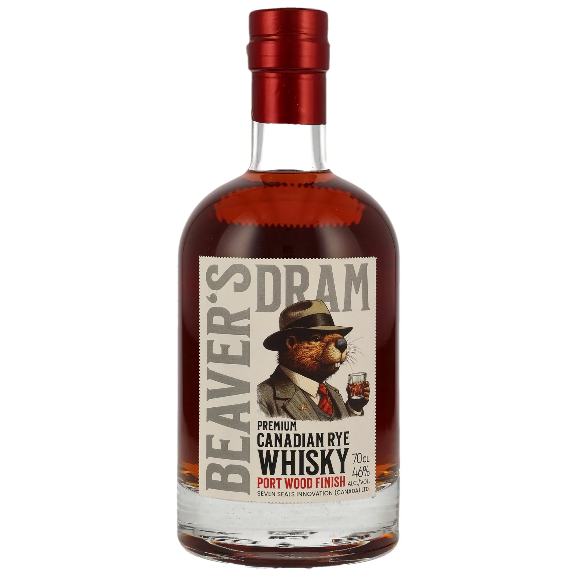 Beaver's Dram Canadian Rye Whisky - Port Wood Finish, Port Cask, 46%